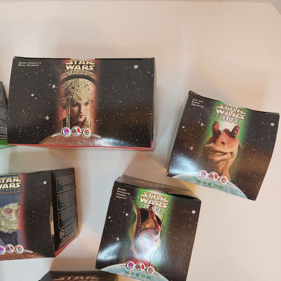 1999 STAR WARS Episode 1, KFC TACO BELL PIZZA HUT Toys Lot of‎ 9 Figures NEW - Picture 6 of 7